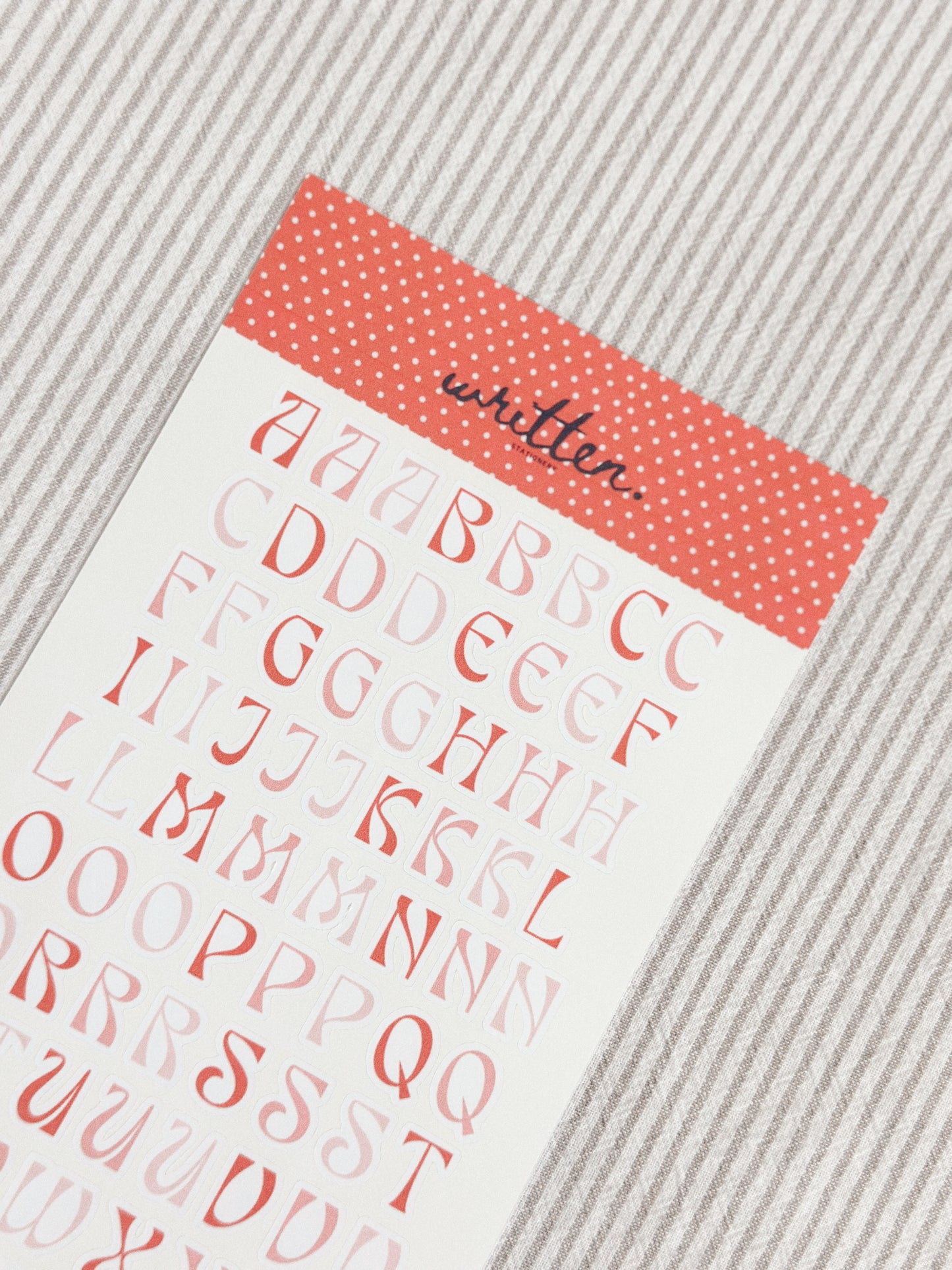 Lettering Stickers (4 pc)