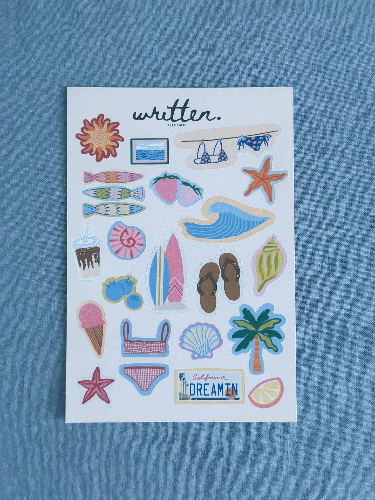 California Coast Sticker Sheet
