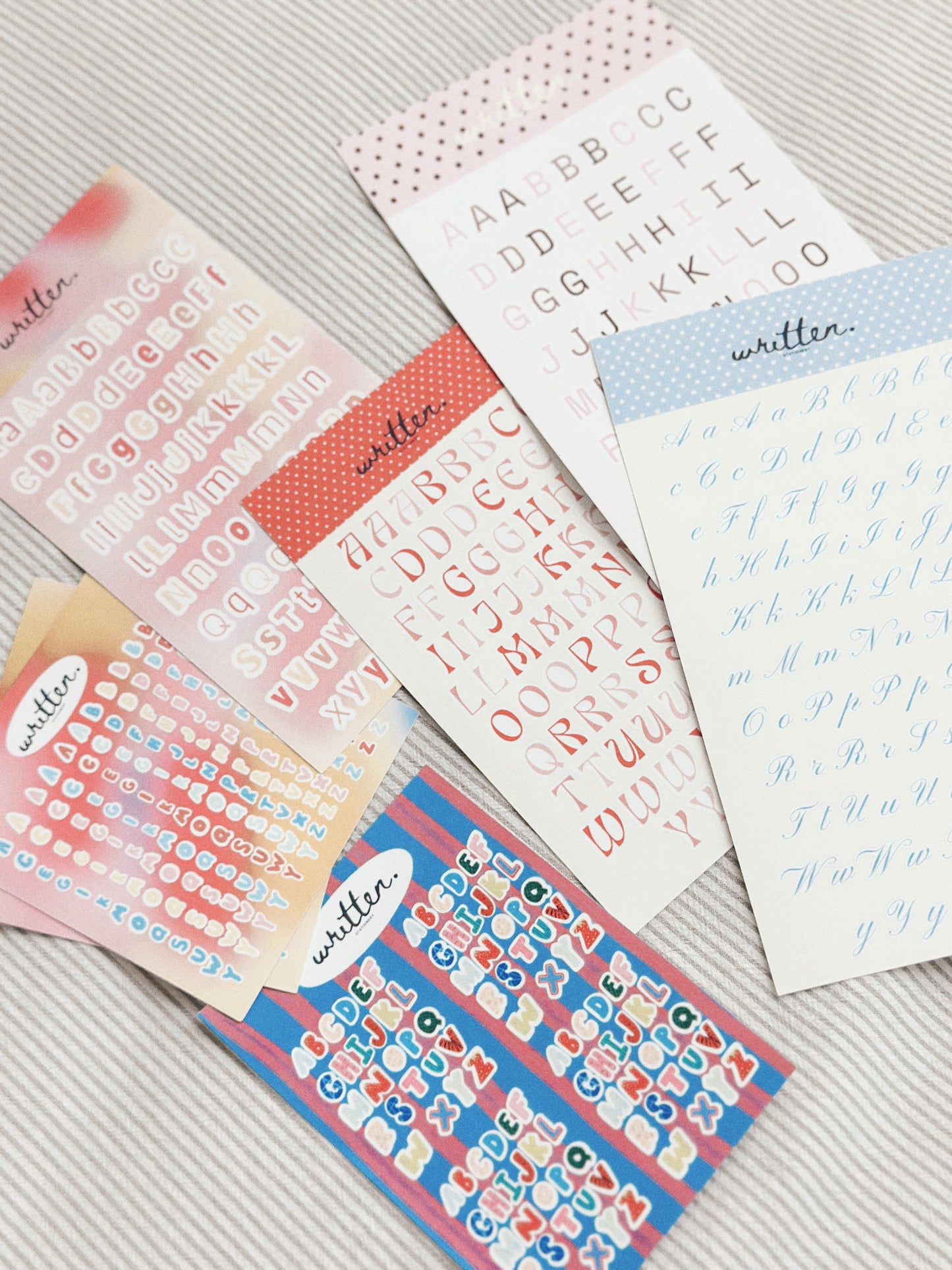 Lettering Stickers (4 pc)