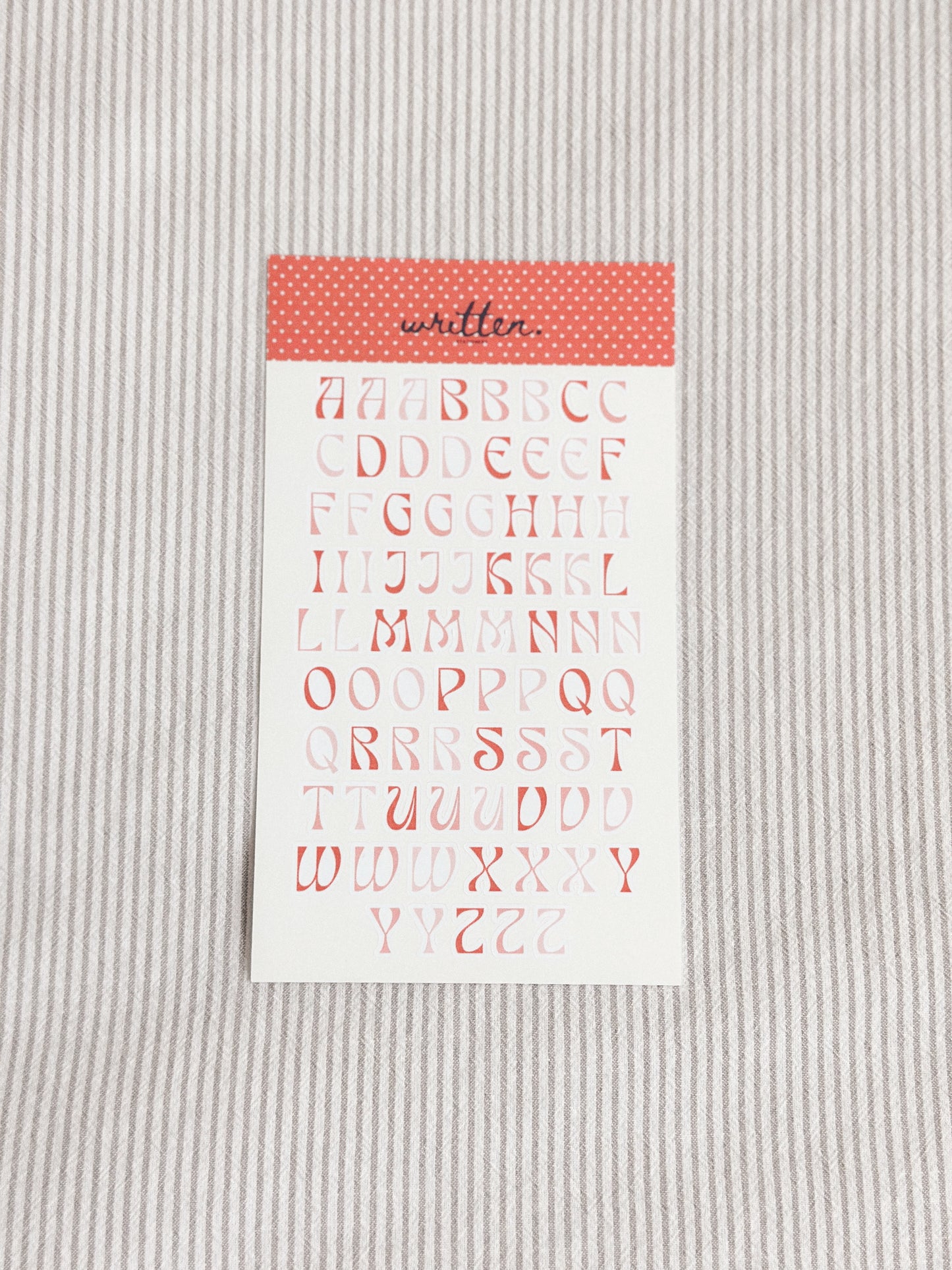Lettering Stickers (4 pc)