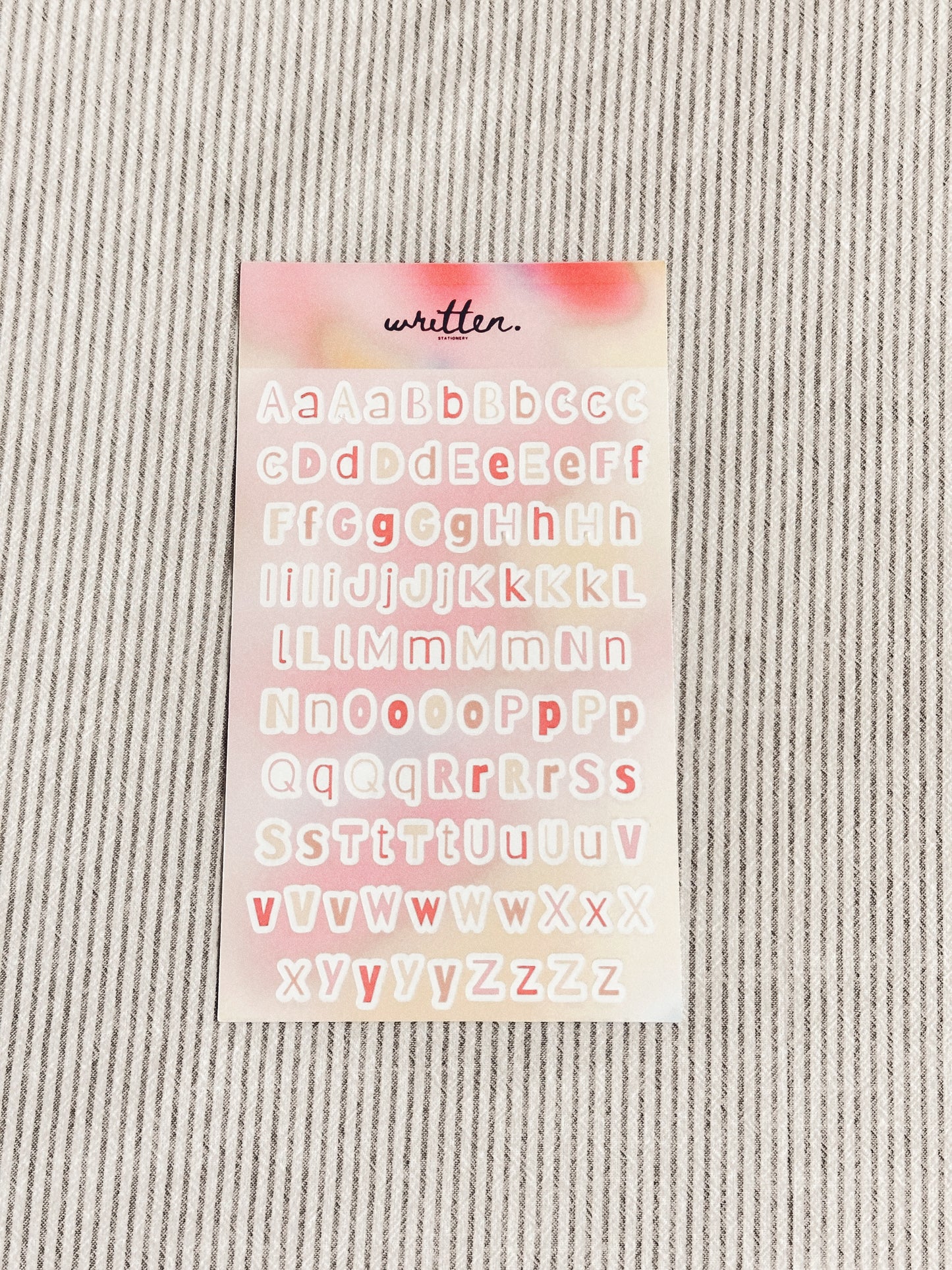 Lettering Stickers (4 pc)