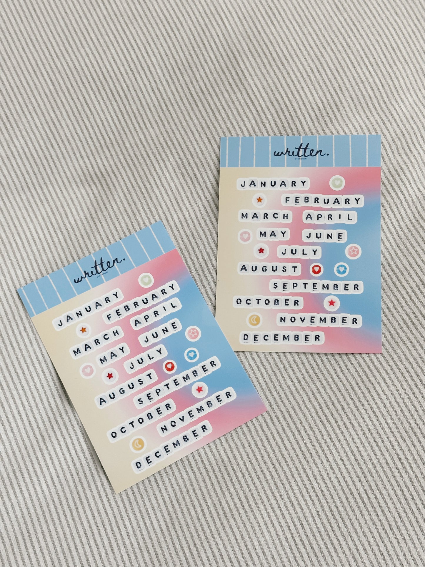 Month Bead Stickers
