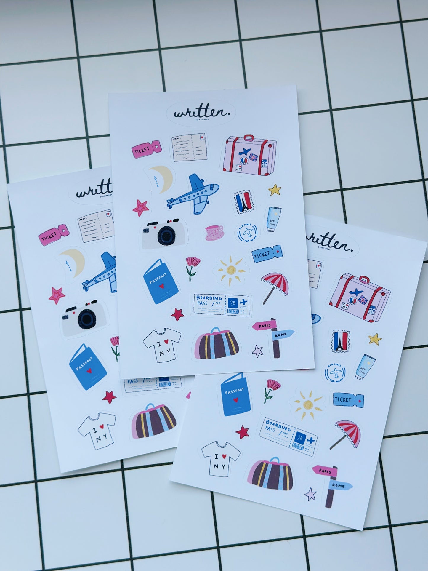 Travel Sticker Sheet