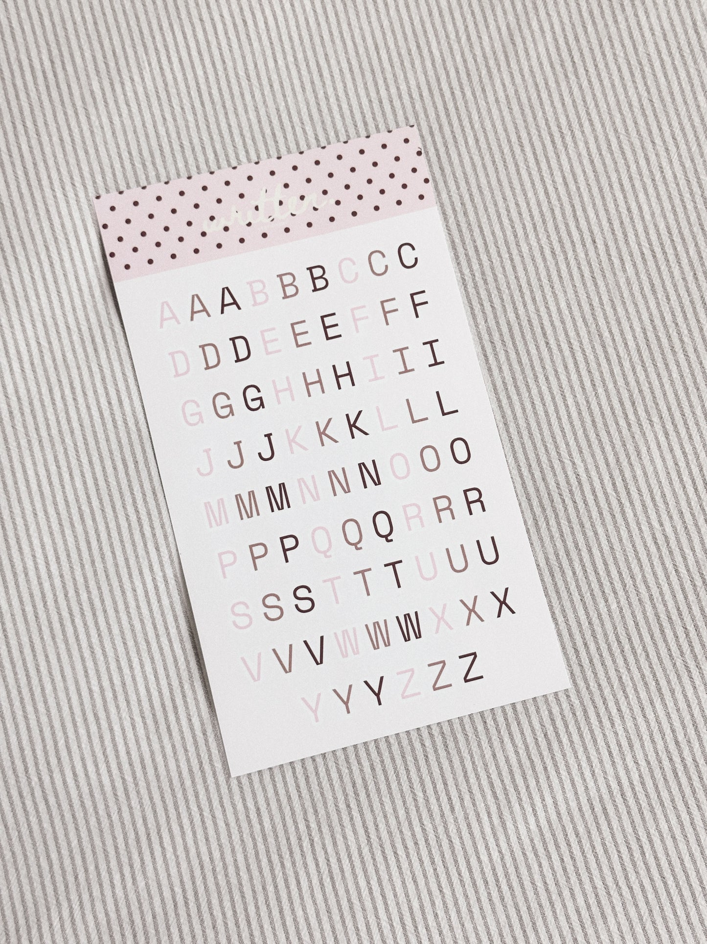 Lettering Stickers (4 pc)