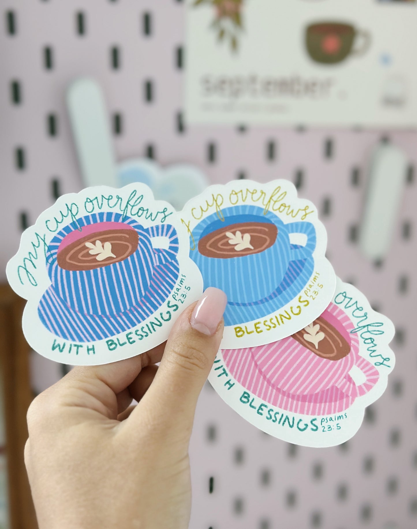 My Cup Overflows Sticker (1pc)