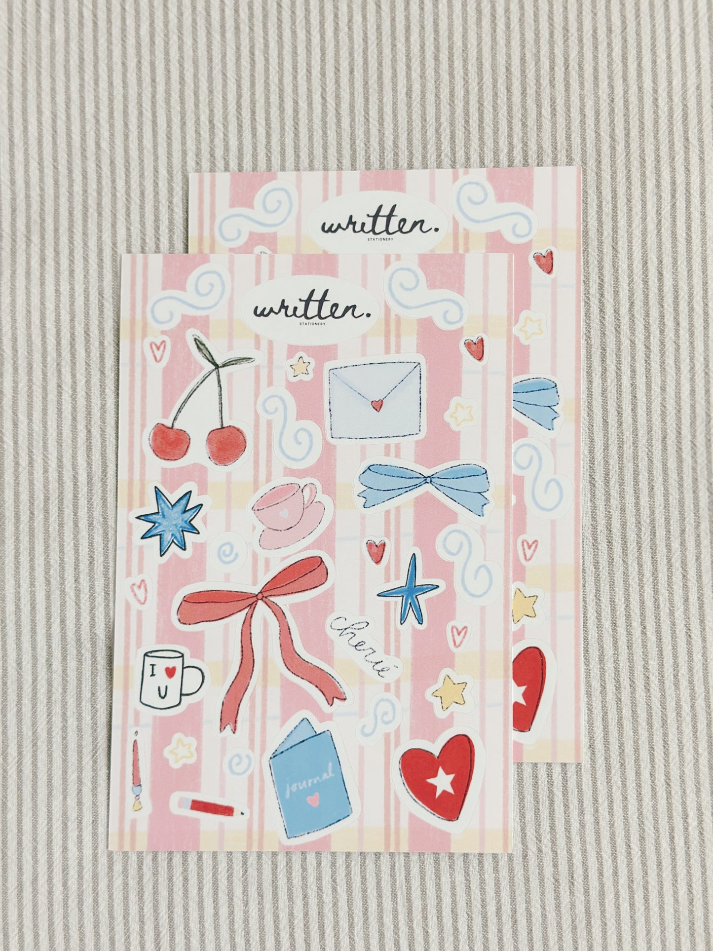 Whimsical Cherry Sticker Sheet