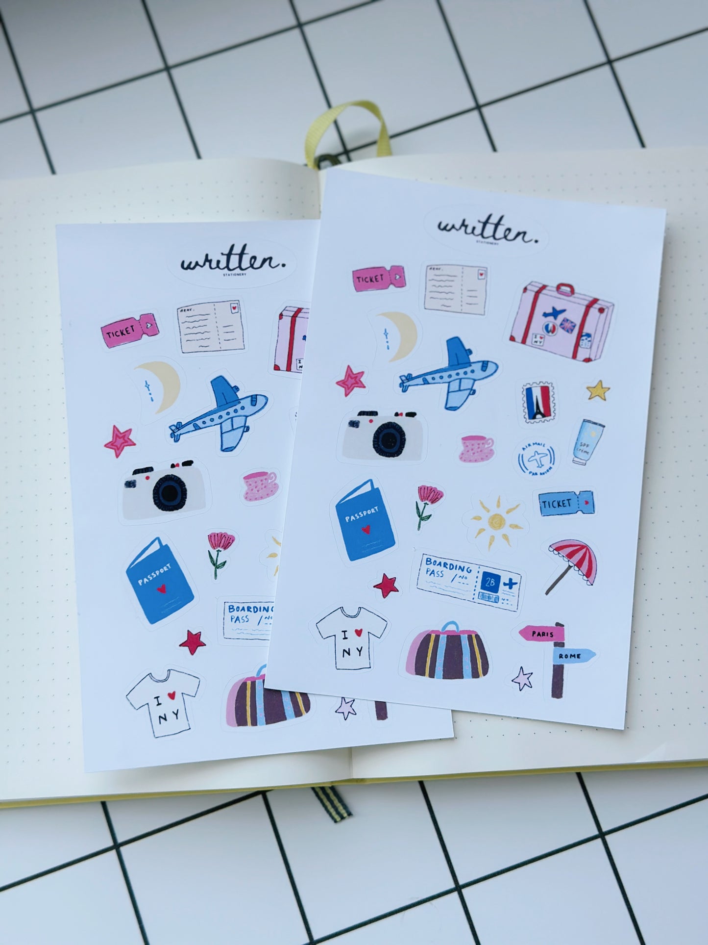 Travel Sticker Sheet