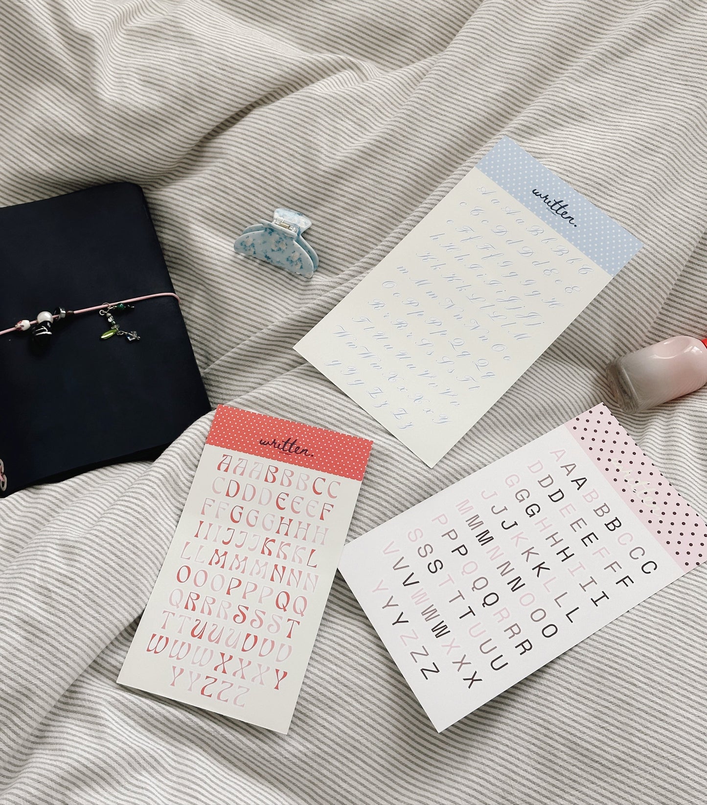 Lettering Stickers (4 pc)