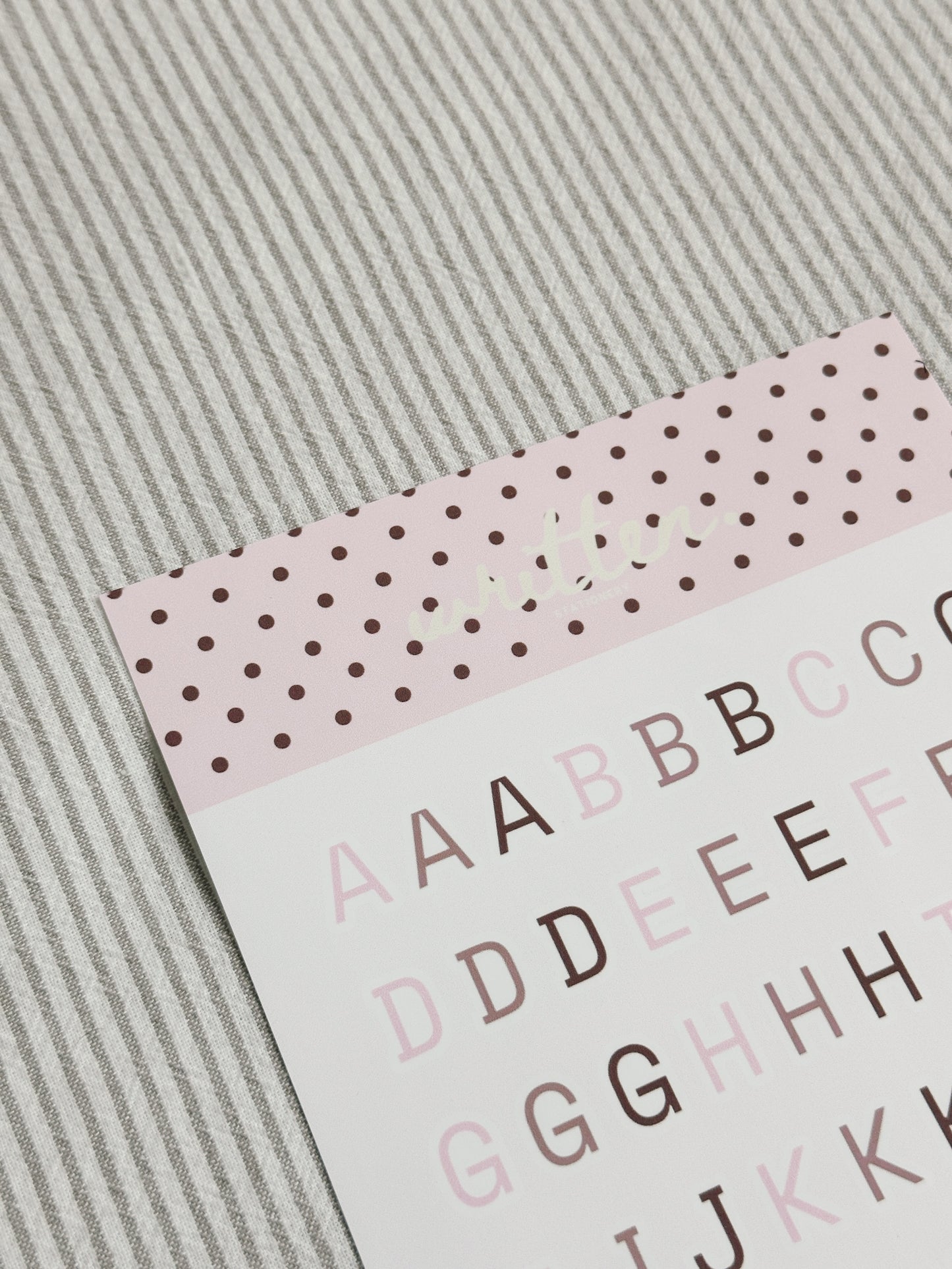Lettering Stickers (4 pc)
