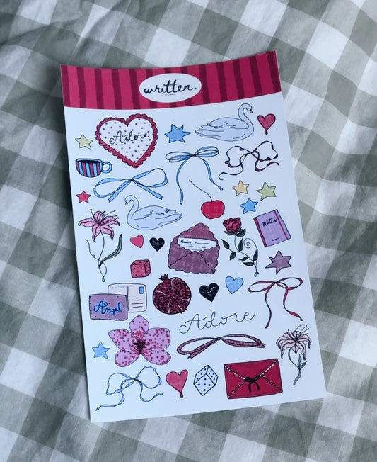 Adore Sticker Sheet
