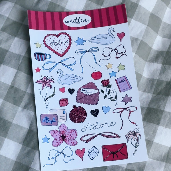 Adore Sticker Sheet