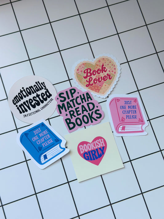 Bookish Stickers (6pc)