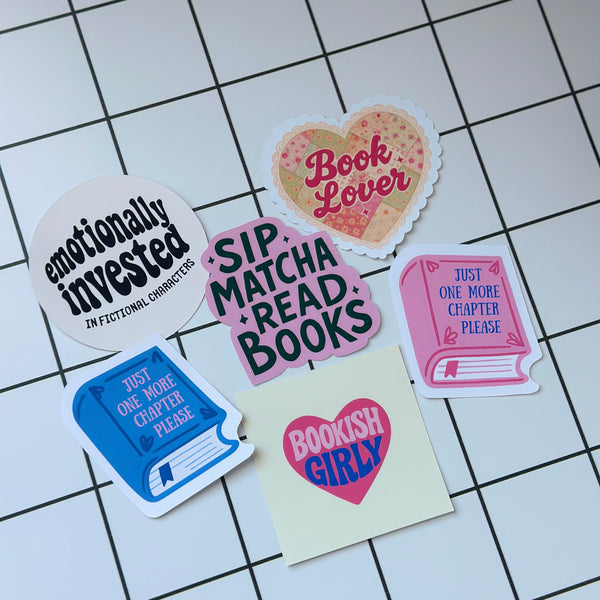 Bookish Stickers (6pc)