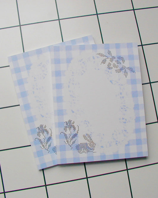Gingham Keepsake Notepad