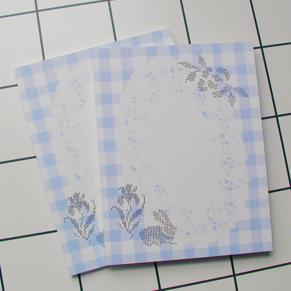 Gingham Keepsake Notepad
