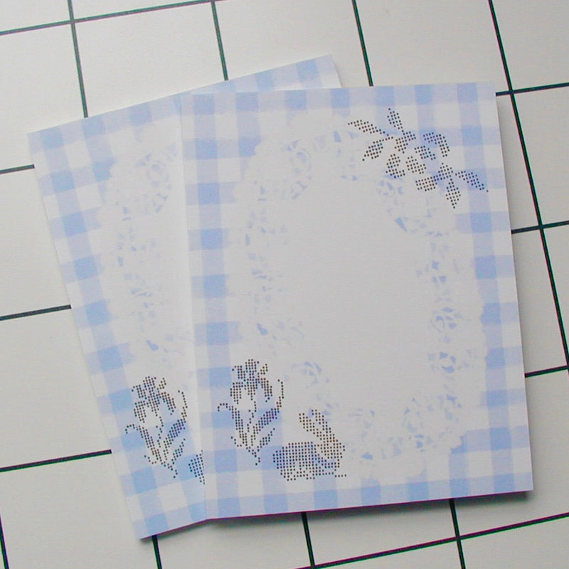Gingham Keepsake Notepad