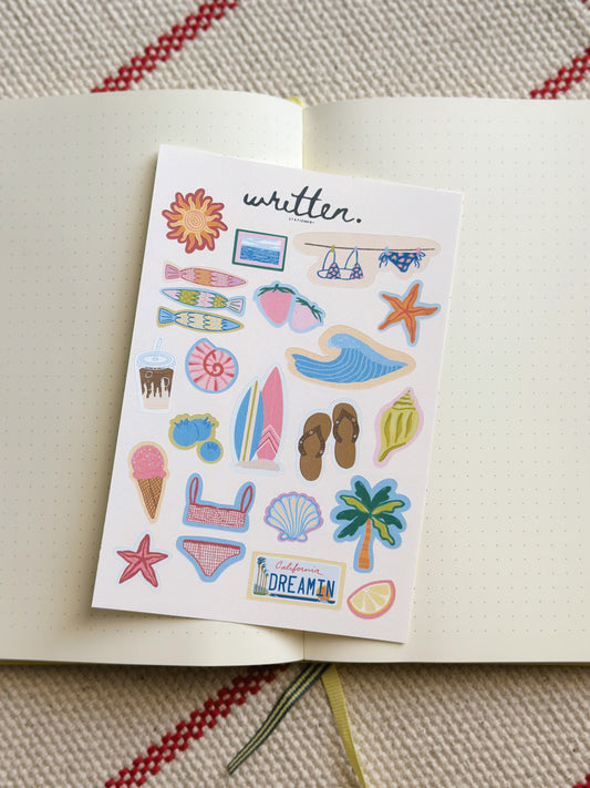 California Coast Sticker Sheet