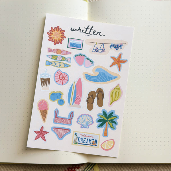 California Coast Sticker Sheet