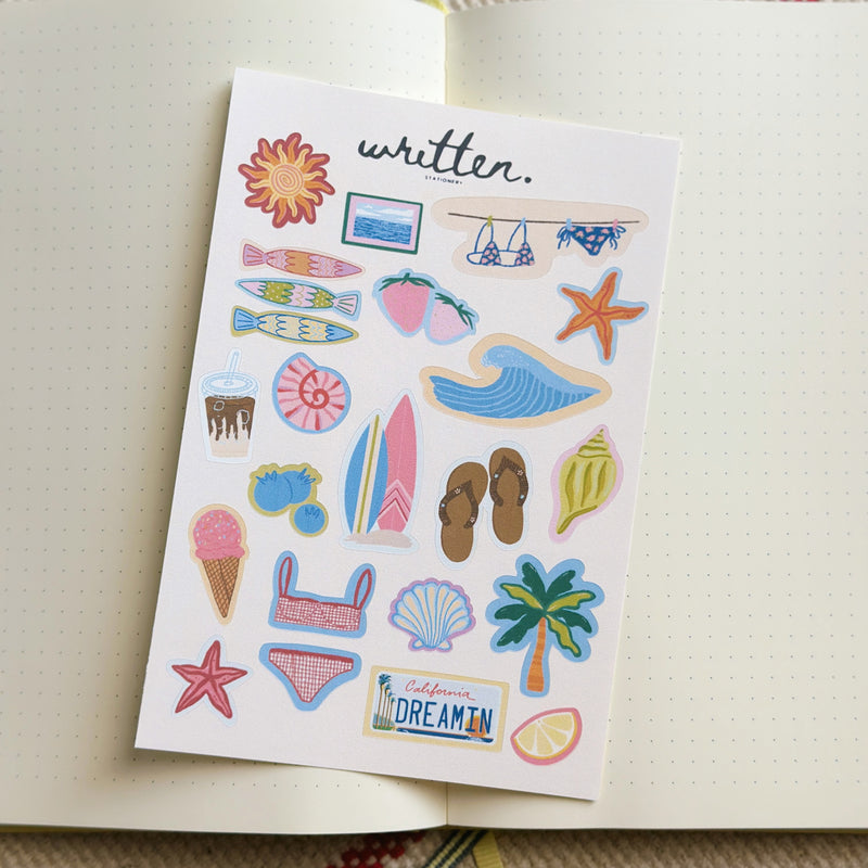 California Coast Sticker Sheet