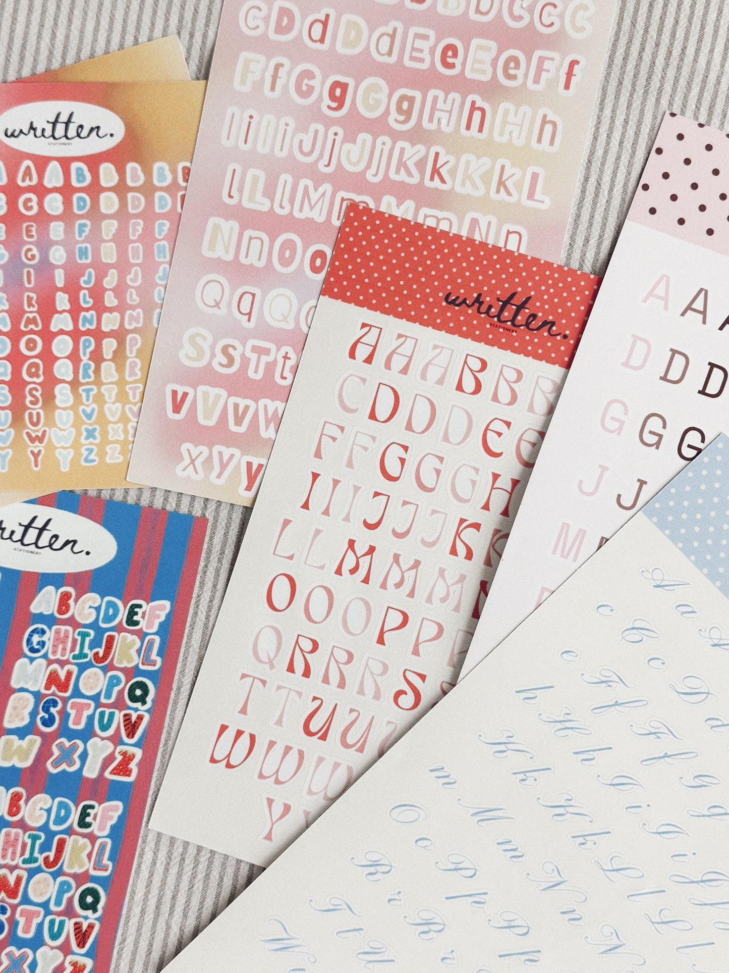 Lettering Stickers (4 pc)