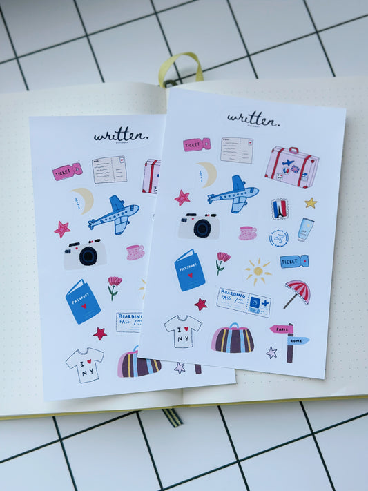 Travel Sticker Sheet